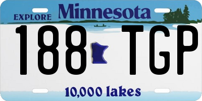 MN license plate 188TGP