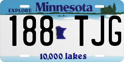 MN license plate 188TJG