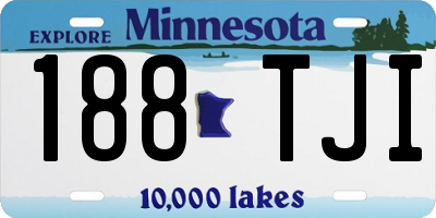 MN license plate 188TJI