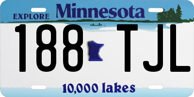 MN license plate 188TJL