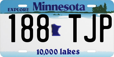 MN license plate 188TJP