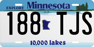 MN license plate 188TJS