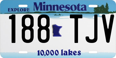 MN license plate 188TJV