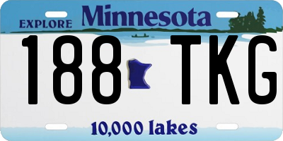 MN license plate 188TKG