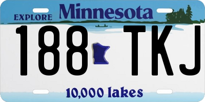 MN license plate 188TKJ
