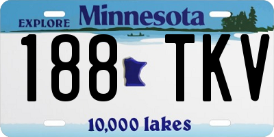 MN license plate 188TKV