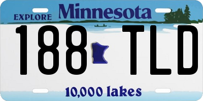MN license plate 188TLD