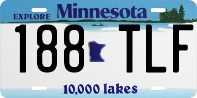 MN license plate 188TLF