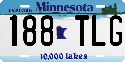 MN license plate 188TLG