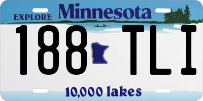 MN license plate 188TLI