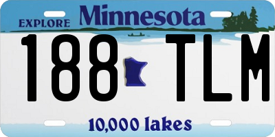 MN license plate 188TLM