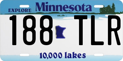 MN license plate 188TLR