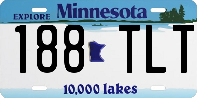 MN license plate 188TLT