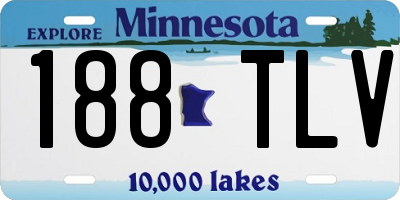 MN license plate 188TLV