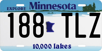 MN license plate 188TLZ
