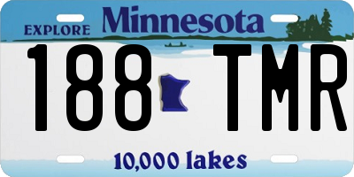 MN license plate 188TMR