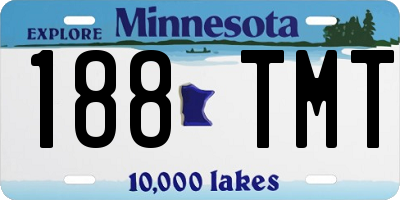 MN license plate 188TMT