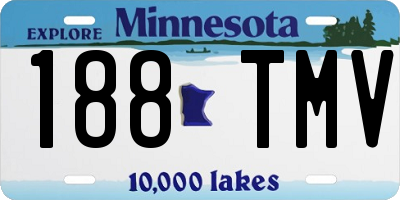 MN license plate 188TMV