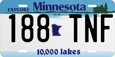 MN license plate 188TNF