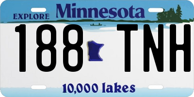 MN license plate 188TNH