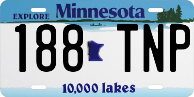 MN license plate 188TNP