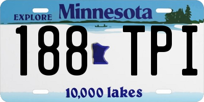 MN license plate 188TPI