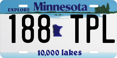 MN license plate 188TPL