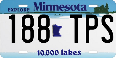 MN license plate 188TPS
