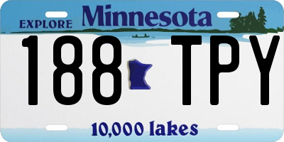 MN license plate 188TPY