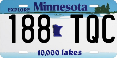 MN license plate 188TQC