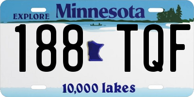 MN license plate 188TQF
