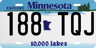 MN license plate 188TQJ