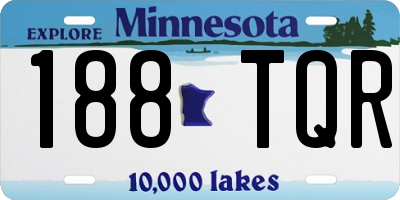 MN license plate 188TQR