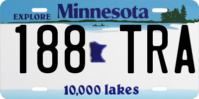 MN license plate 188TRA