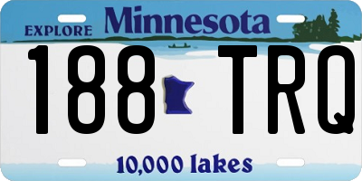 MN license plate 188TRQ