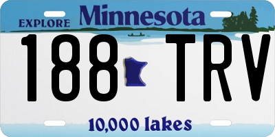 MN license plate 188TRV
