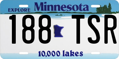 MN license plate 188TSR