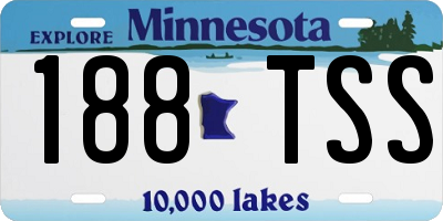 MN license plate 188TSS
