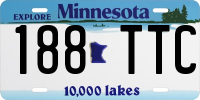 MN license plate 188TTC
