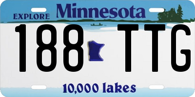 MN license plate 188TTG