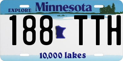 MN license plate 188TTH