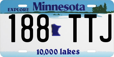 MN license plate 188TTJ