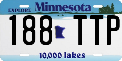 MN license plate 188TTP