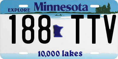 MN license plate 188TTV