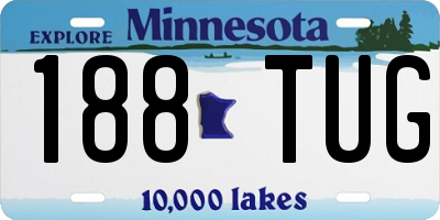 MN license plate 188TUG