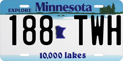MN license plate 188TWH