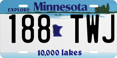MN license plate 188TWJ