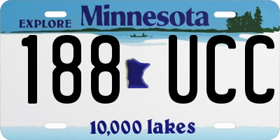 MN license plate 188UCC