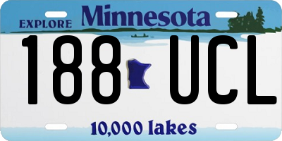 MN license plate 188UCL
