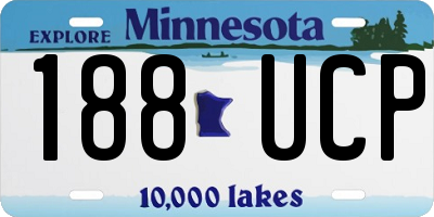 MN license plate 188UCP